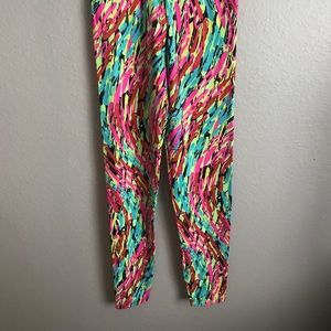 4 Pair of Neon Patterned High Quality Leggings. Made in Brazil.